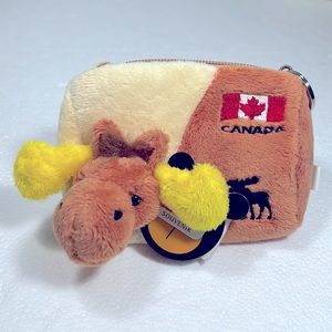 FLUSH COIN BAG MOOSE CANADA SOUVENIR
